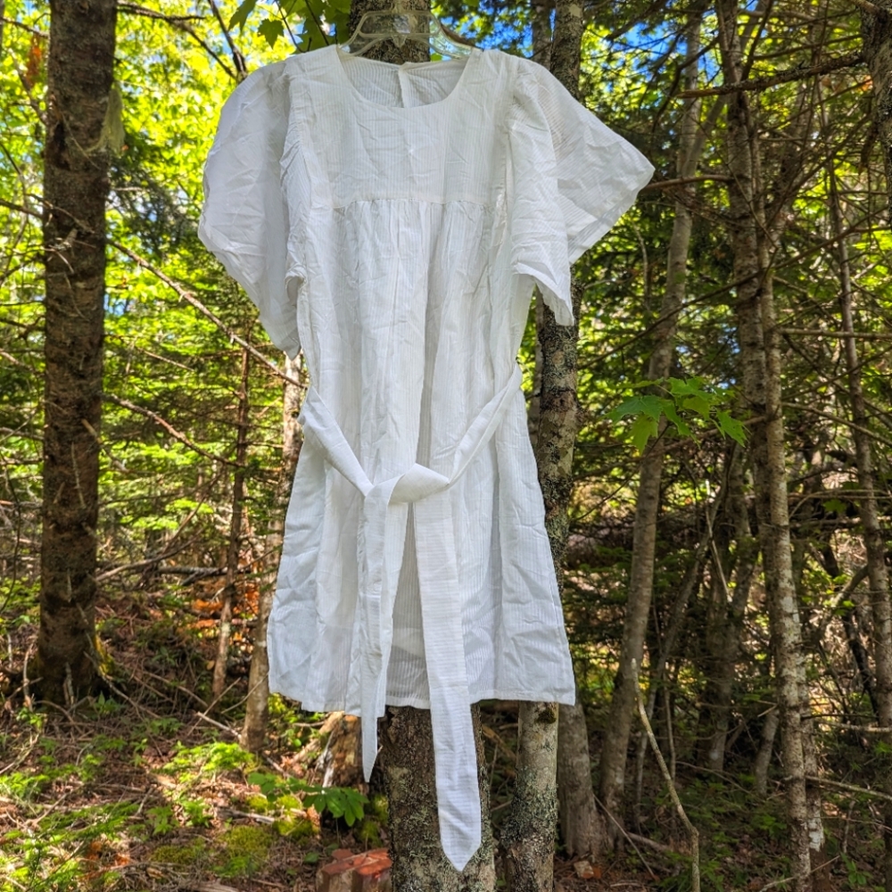 EMERSON FRY India Collection Women's Cotton Butterfly Sleeve Dress, size Small